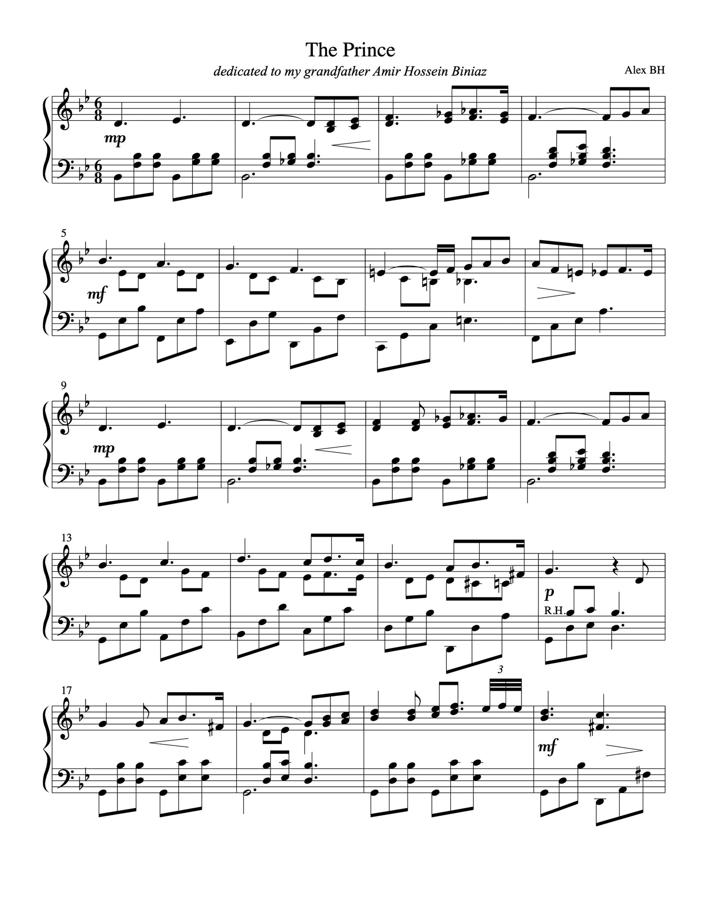 The Prince - Sheet Music